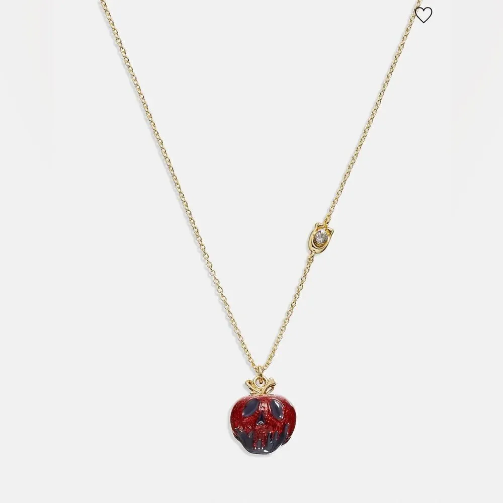 ‎NWT Disney X Coach Poison Apple Necklace